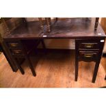 WITHDRAWN: A Chinese hardwood pedestal desk,