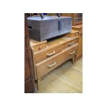 A G Plan oak dressing table, 107 cm wide, assorted chairs, mirrors,