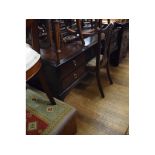 A Stag dressing table, 150 cm wide, a filing cabinet, chairs,