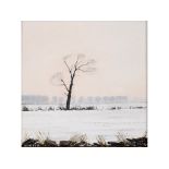 ɑ Peter Brook, Winter, oil on canvas, signed and titled, Thomas Agnew & Sons Ltd label verso,