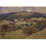 Donald H Edwards, eight landscapes, watercolour, signed, the largest 29 x 41 cm,