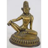 An eastern gilt metal figure, 21.