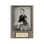 A Florence Nightingale autograph, the no