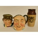 A Royal Doulton character jug, Farmer John, Style 1, D5788, another similar, Paddy, D5753,