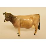 A Beswick Jersey Cow, 1345, gloss, a Chinese blue and white porcelain ginger jar, cracked,