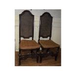 A set of six 17th century style beech di