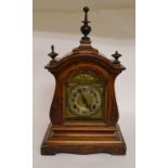 An Edwardian mantel clock, with Arabic n