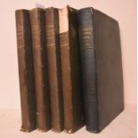 The Illustrated London News, various editions 1848-1855, bound in five volumes,