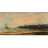 S A Galton, Evening in Penzance, oil on