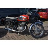 A 1967 Royal Enfield Turbo Twin Sports, registration number TTW 67E, frame number 69065,