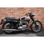 A 1969 Triumph Bonneville, registration number VRX 65H, frame number HC23306,