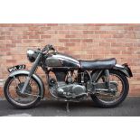 A 1954 Norton International 30M, registration number WHA 219, engine number J1151978,