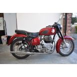 A 1958 Royal Enfield Meteor Minor, registration number RSY 850, frame number 5497,