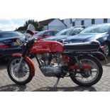 A 1967 Royal Enfield Continental GT, registration number PEU 296F, frame number 72475,