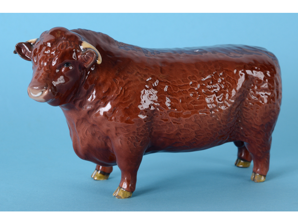 A rare Beswick Lincoln Red Bull, 1363A,