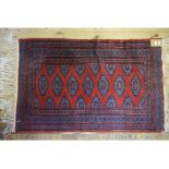 An Eastern rug, with a red ground, 150 x