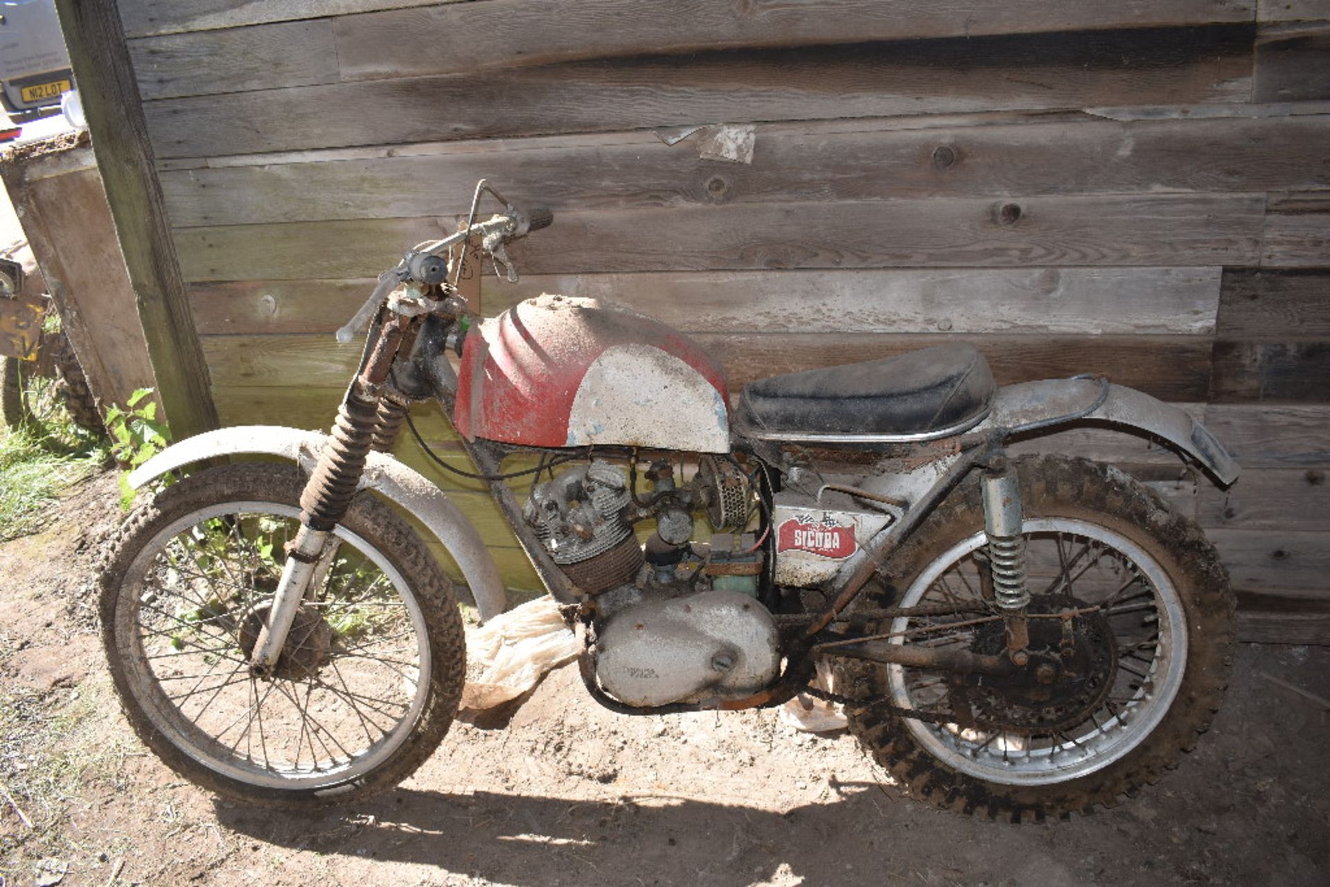 A circa 1964 Triumph Tiger Cub LTS twin shock trials project, red. - Image 2 of 6