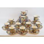 A Grimwades Royal Winton Ivory Marguerite part tea service