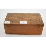 A microscope slide box,