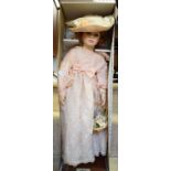 An Alberon bisque head collector's doll, Nanette, boxed, other collector's dolls, horse brasses,