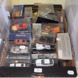 A Minichamps 1:43 scale model Ford RS200, boxed, and others similar,