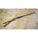 A Mundial 12 bore side by side boxlock non ejector shotgun,