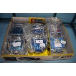 A set of three Burago 1:16 scale die-cast models Alpine A110 1600S (1971), various liveries,