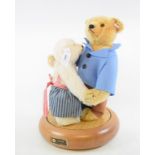 A pair of Steiff limited edition teddy bears, Teddy bear dancing partners on music-box, 523/2500,