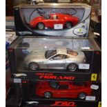 An Elite 1:18 scale die-cast model Ferrari 599GTB Fiorano, and ten other model Ferraris,