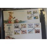 Three albums of Jersey first day covers,