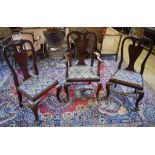 A set of eight Queen Anne style mahogany