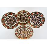 Four Royal Crown Derby Old Imari plates,