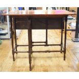 A mahogany spider leg table, 84 cm wide