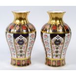 A pair of Royal Crown Derby Old Imari va