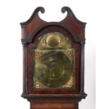 A longcase clock. the 33 cm arched squar