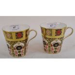 A pair of Royal Crown Derby Old Imari mu