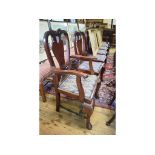 A set of eight Queen Anne style mahogany