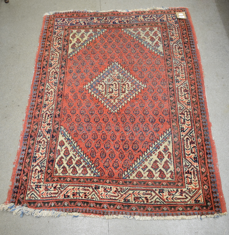 A Serabend rug, decorated botek motifs,