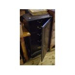 A pair of mahogany pedestal chests, each