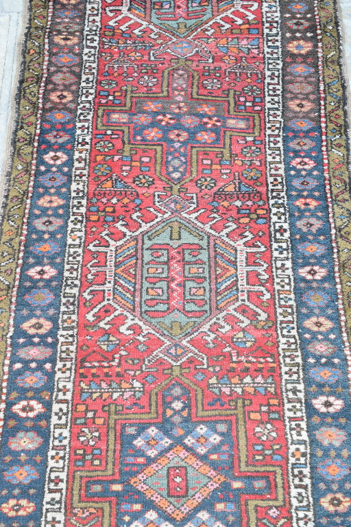 A Persian Heriz runner, with geometric m - Image 2 of 3