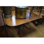 A mahogany tilt top breakfast table, 137