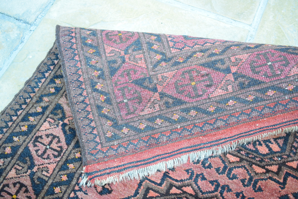 An Afghan rug, decorated elephant ghuls - Image 3 of 3