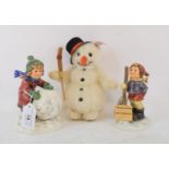 A Hummel Steiff Christmas limited edition collectors set, Frosty Friends, First Snow Let It Snow,