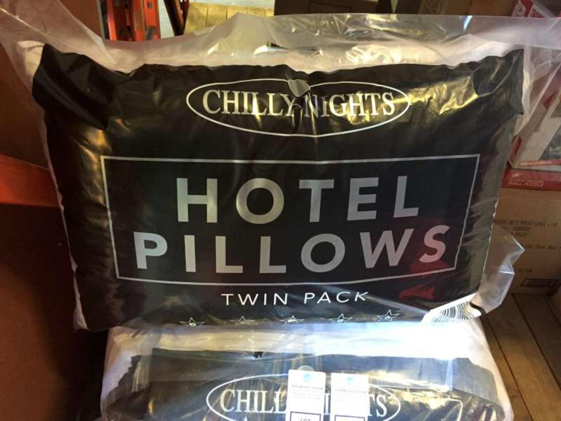 12 X BRAND NEW CHILLY NIGHTS PILLOWS IN 1 BAG