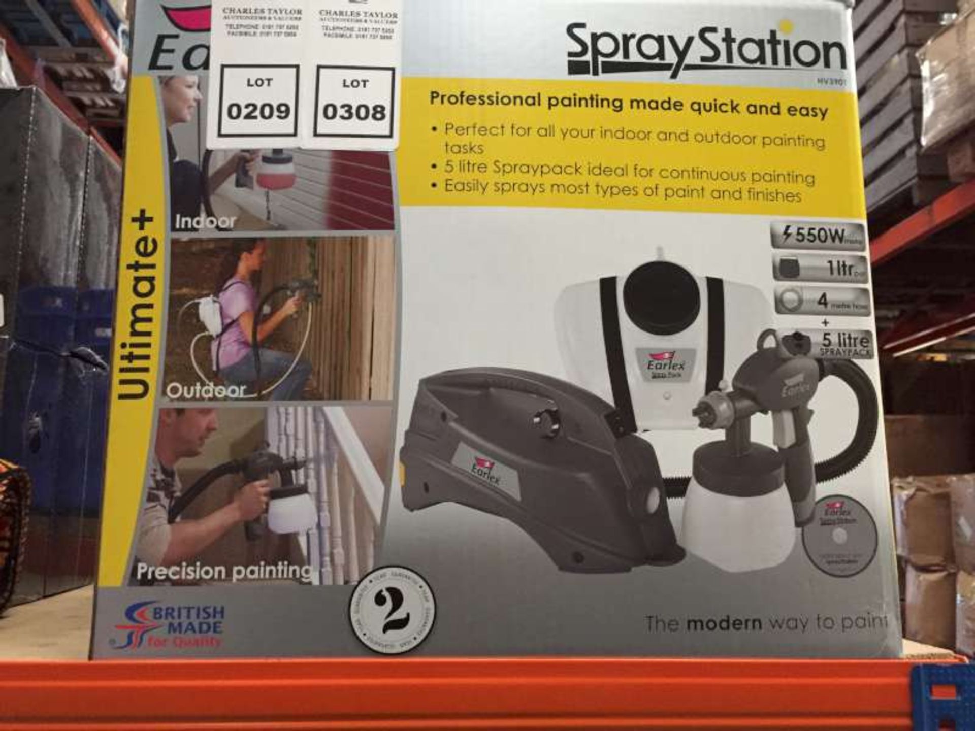 3 X BRAND NEW BOXED EARLEX SPRAY STATIONS