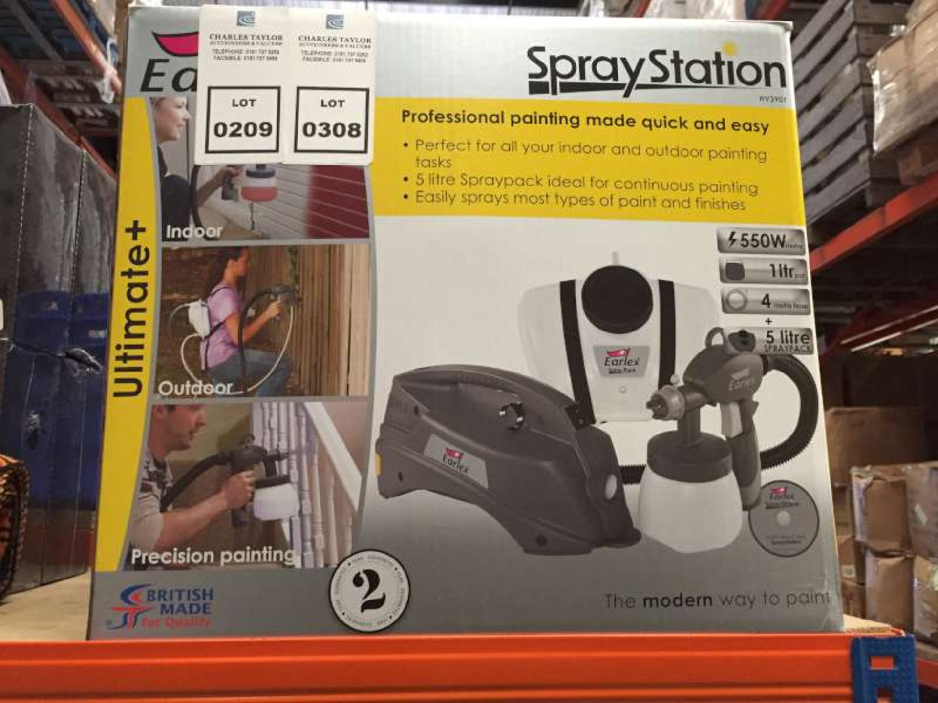 3 X BRAND NEW BOXED EARLEX SPRAY STATIONS