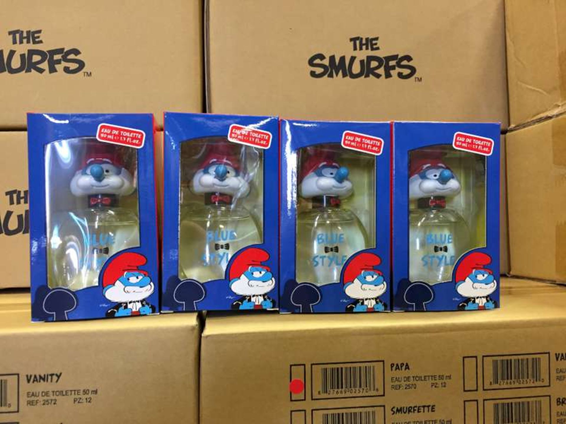 120 X 50 ML BOTTLES OF SMURFS EDT IN 10 BOXES