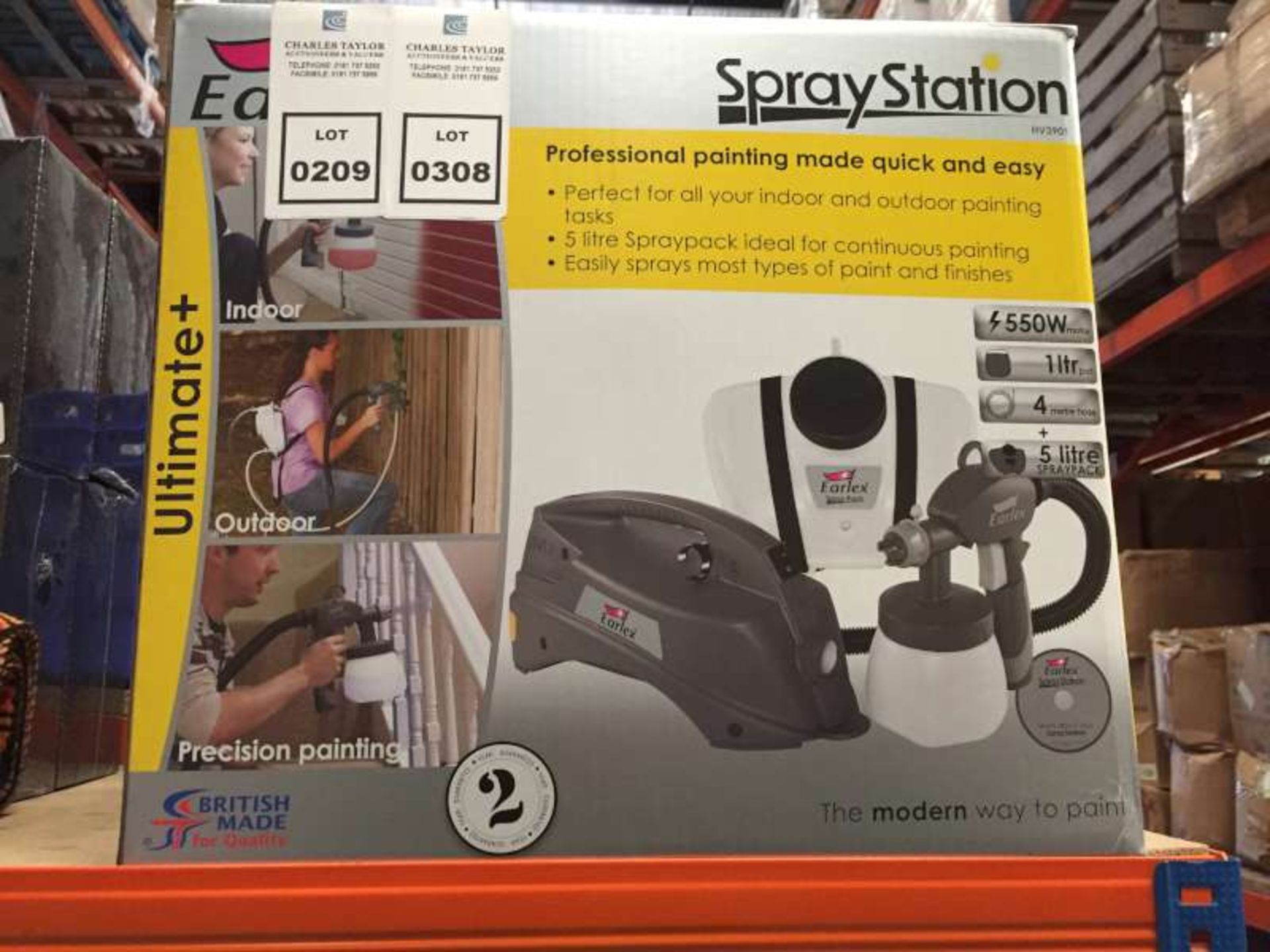 3 X BRAND NEW BOXED EARLEX SPRAY STATIONS