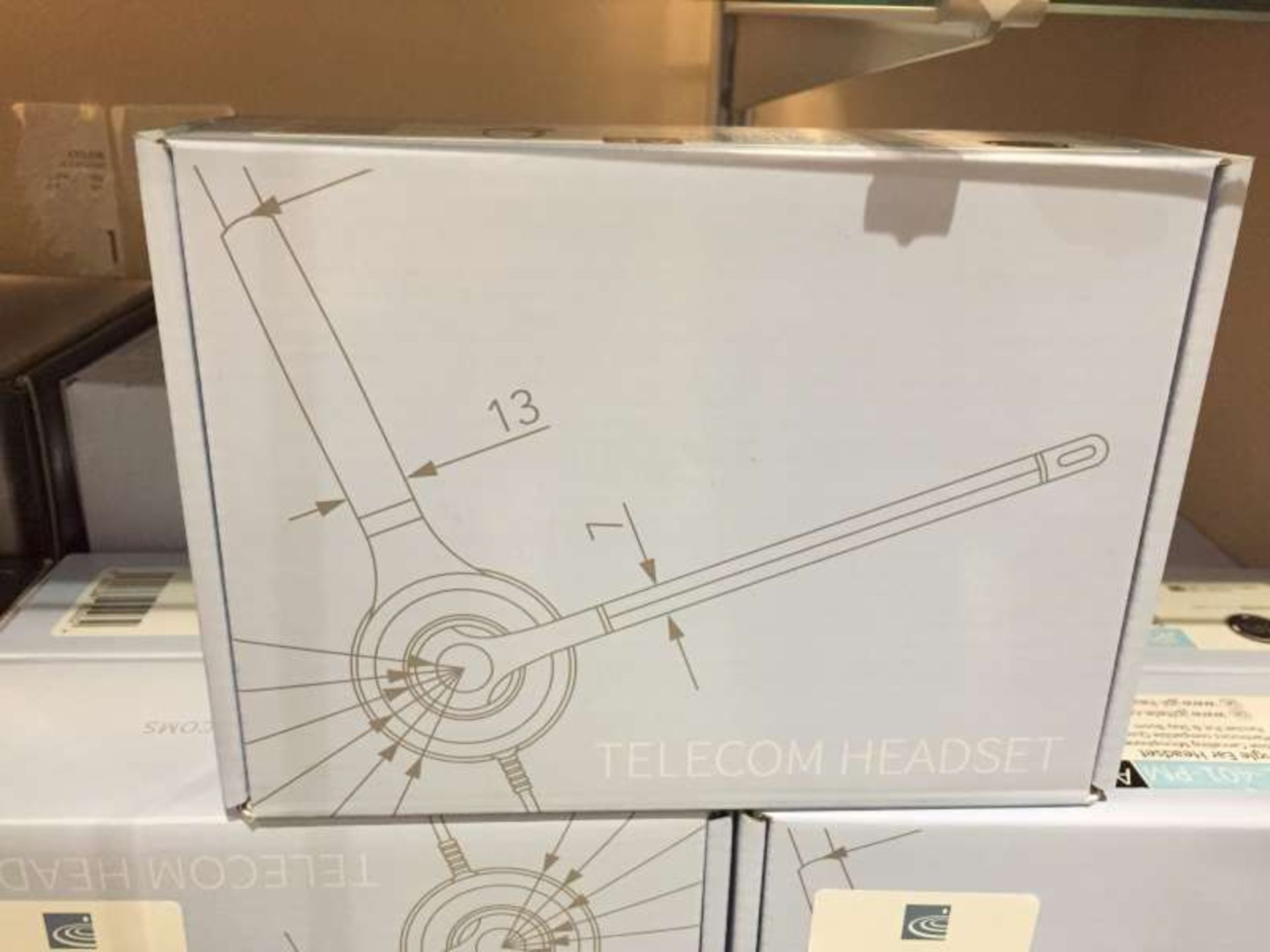 5 X BRAND NEW BOXED JPL-401-PM SINGLE EAR HEADSETS