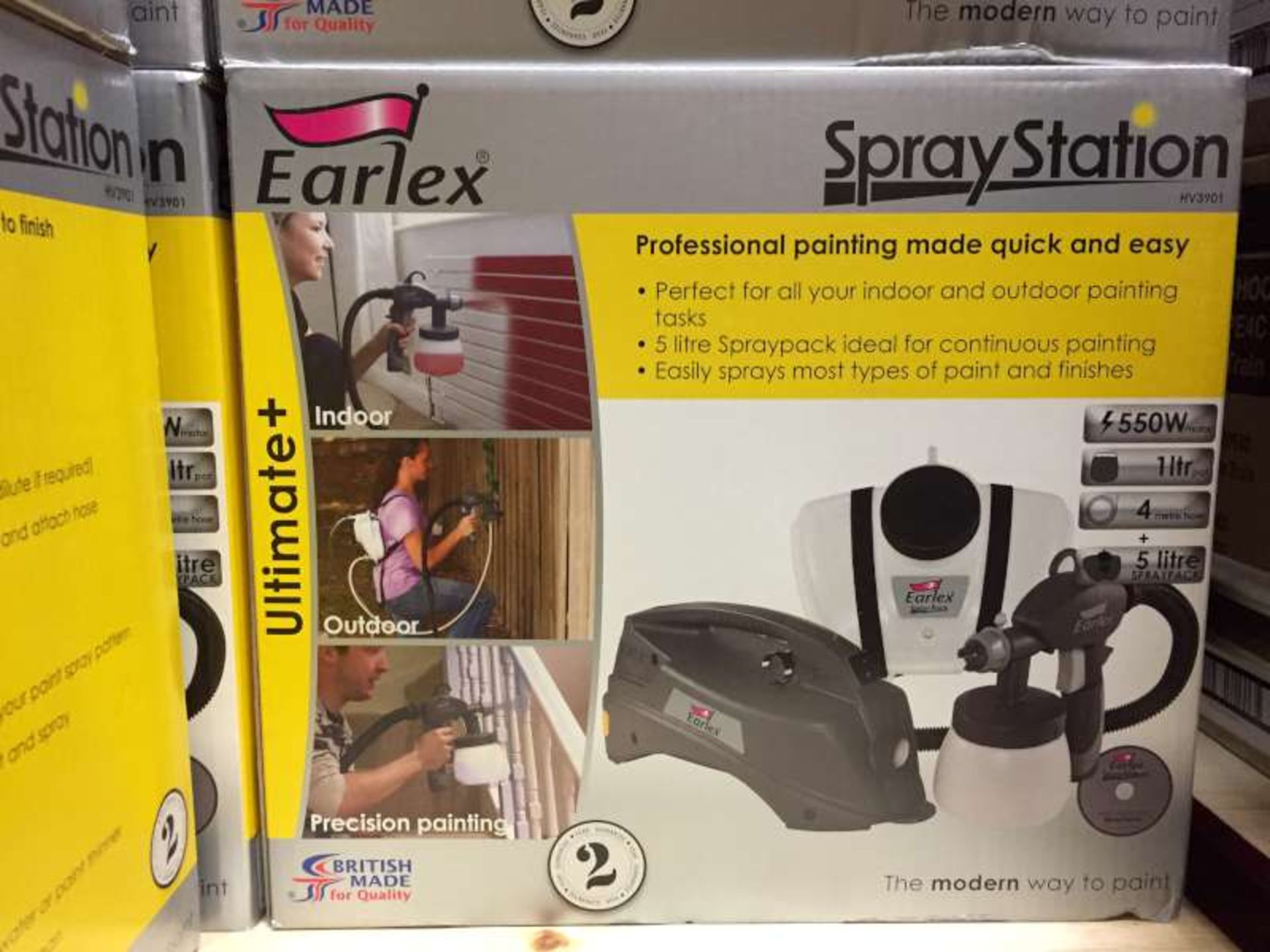 3 X BRAND NEW BOXED BRISTISH MADE EARLEX SPRAY STATIONS